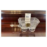 Princess House Lead Crystal Wagon Vintage