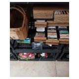 3 shelf lot of misc. New landline cordless