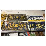 7 Pennsylvania License Plates