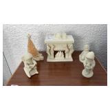 Vtg Department 56 Snowbabies Christmas Morning