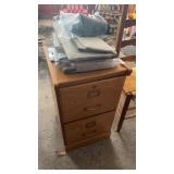 Wooden 2 Drawer Filing Cabinet