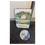 State Welcome Sign and Garden Stone