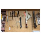 Tools on Pegboard, Screwdrivers, Wrenches, Pry