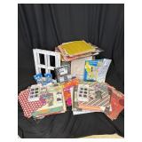Scrapbooking supplies lot, includes a wide