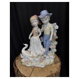 Young couple and ducks figure, donated by The