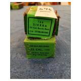 Sealed and open box of Sierra 22 cal 53 gr