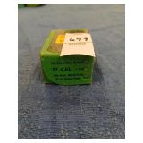 Open box of Sierra 22 cal 53 gr reloading bullets