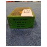Open box of Sierra 7mm 140 gr reloading bullets