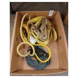 2" 15 ft. Ratchet strap and misc lot