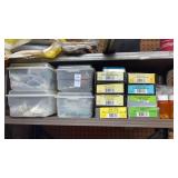 Shelf Lot of Nails, Screws, other hardware