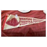 Vintage Western PA Firemanï¿½s Association Pennant