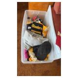 Tote of Steelers Clothing, Size Large, Towels and