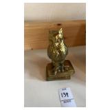 vintage brass owl figurine