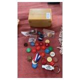 Trinket Box of Beer Chips Windber, Political Pins