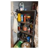 Metal Shelving W Auto Care Items