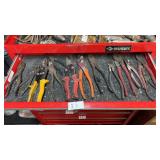 Drawer Lot of Pliers