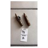 Lot of 2 WWII Damaged Rounds