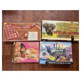 3 board games & snap n play doll house