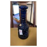vintage 1971 Jim Beam cobalt blue glass decanter