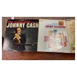 Lot of Records Including Johnny Cash, Henry