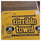 Autographed The terrible towel