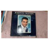 Stack of Records Including Johnny Mathis, Great