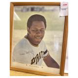 Framed/ signed Pittsburgh Pirates baseball legend