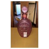 Vintage 1970 Ezra Brooks Cranberry Flashed