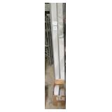 Gray aluminum downspouts and 3x4 A elbows
