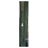 Post frame building trim, green, 4 to 16 ft