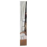 White aluminum downspouts and accessories, 3x4