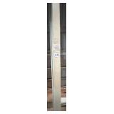 Aluminum roof apron, white