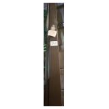 Aluminum gutter, brown, 5 in