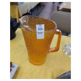 Carnival glass pitcher