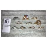 (10) fashion rings