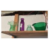 Lot of Green Glass