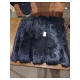 Faux bear pillow
