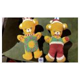 2 Vintage Christmas Bears