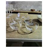 6 Sherbet glasses