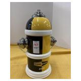 Ceramic fire hydrant cookie jar, 11 1/2 ï¿½ tall