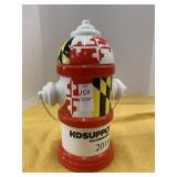 Ceramic fire hydrant cookie jar, 11 1/2 ï¿½ tall