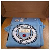 Manchester City F.C. bar scarf manufactured by