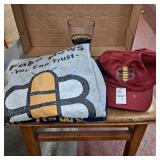 Classic Bee Logo ball cap, glass,two long sleeve