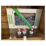 Three glass Christmas trinket boxes, vintage