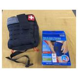 Heat and cold therapy knee gel pack, first aid