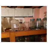Canning jars & misc jars