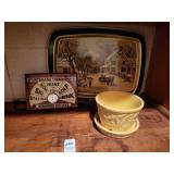 Mc Coy planter & misc items