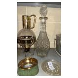 Ice Bucket, ashtrays, & decanters