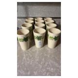 12 vintage Franciscan Ivy Tumblers