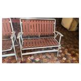 Aluminum Framed & Wood Slat Porch Furniture